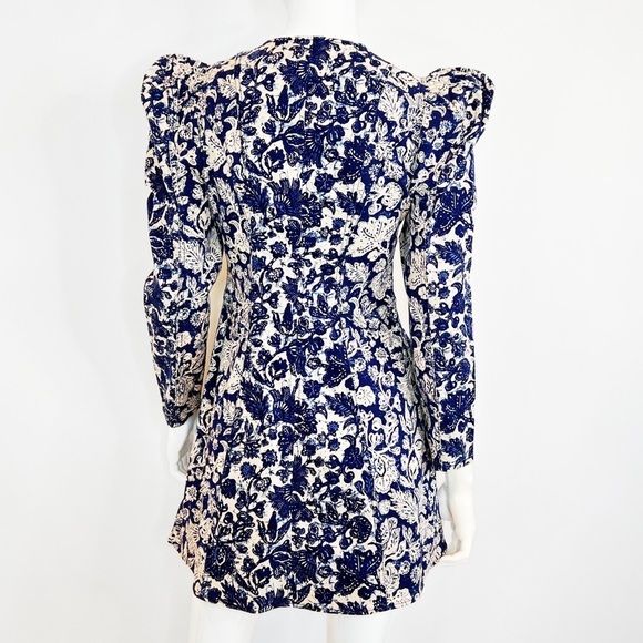 Floral Mini Denim Dress - Picture 12 of 17